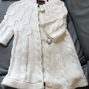 525 America white cardigan vintage